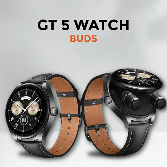 GT5 Watch Buds (2in1 Build-in Tws Earpods Round Smart Watch)