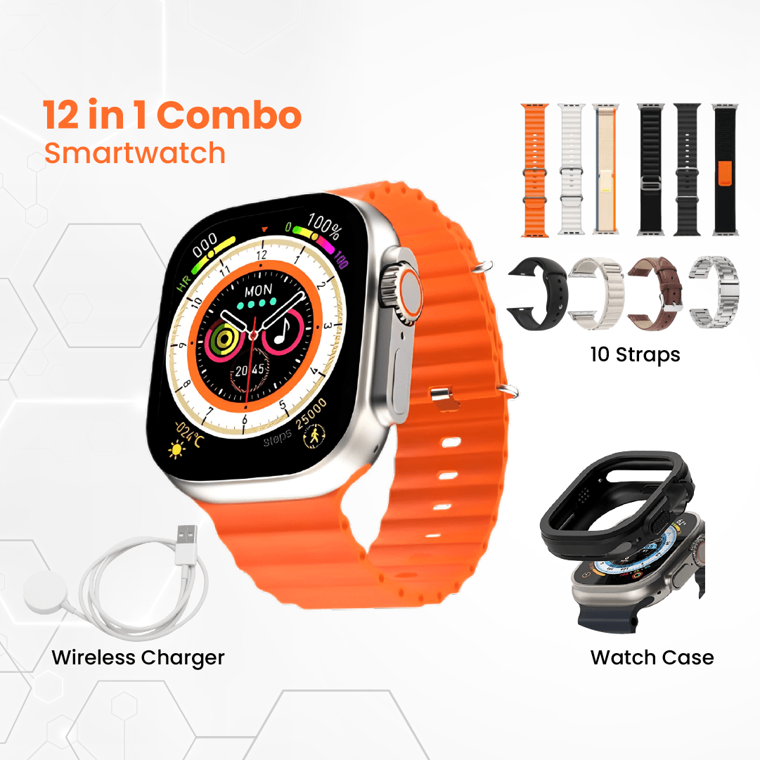 12 in 1 combo Ultra Smartwatch