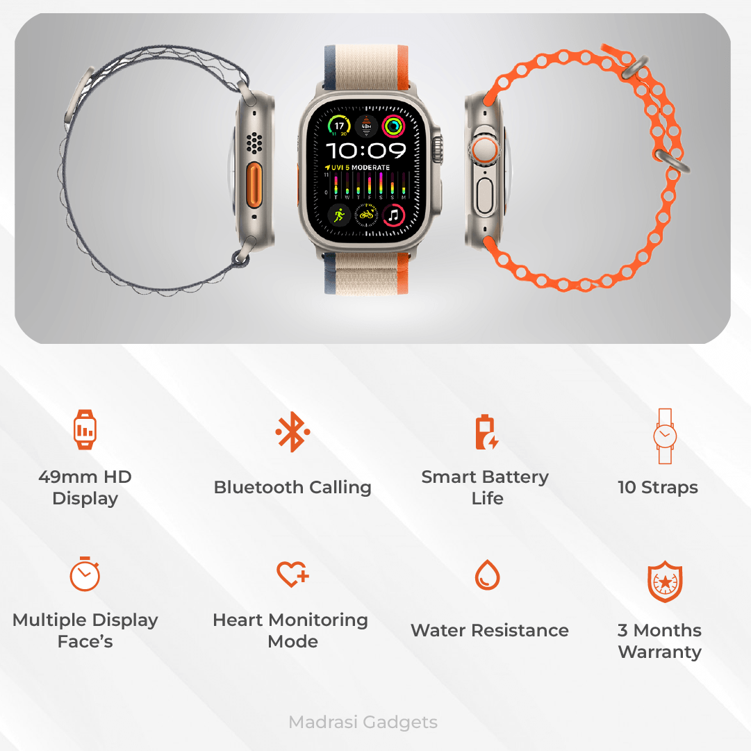 12 in 1 combo Ultra Smartwatch