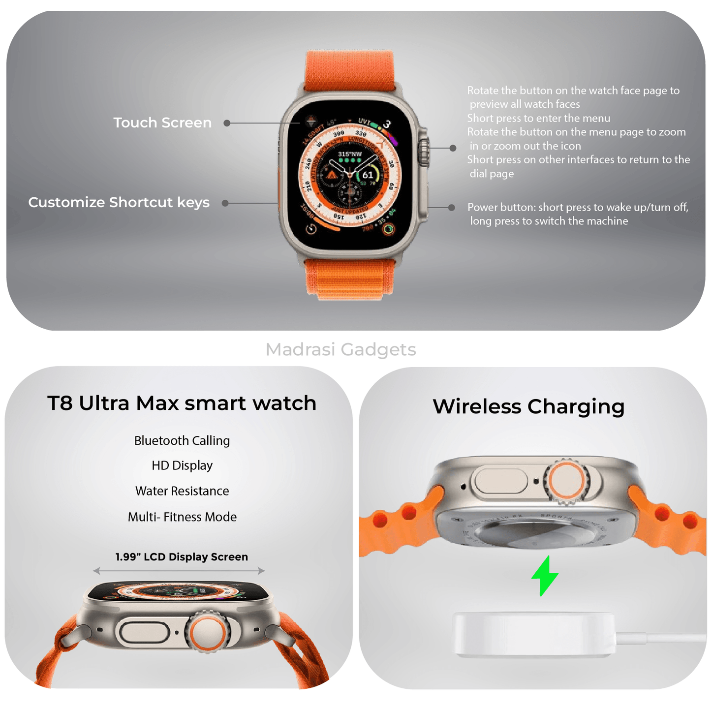 T8 Ultra Max Smart Watch