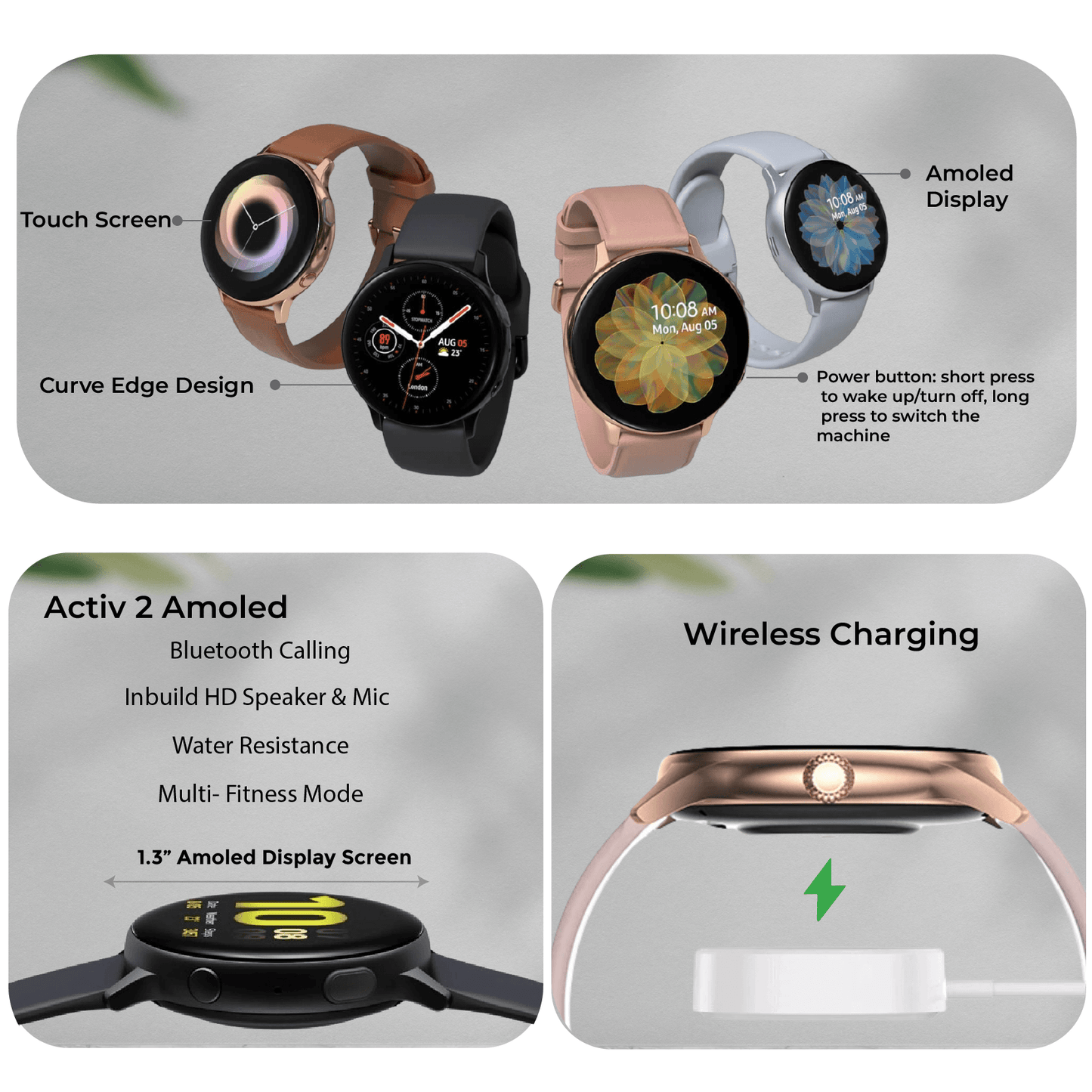 Activ 2 AMOLED Display Smart Watch