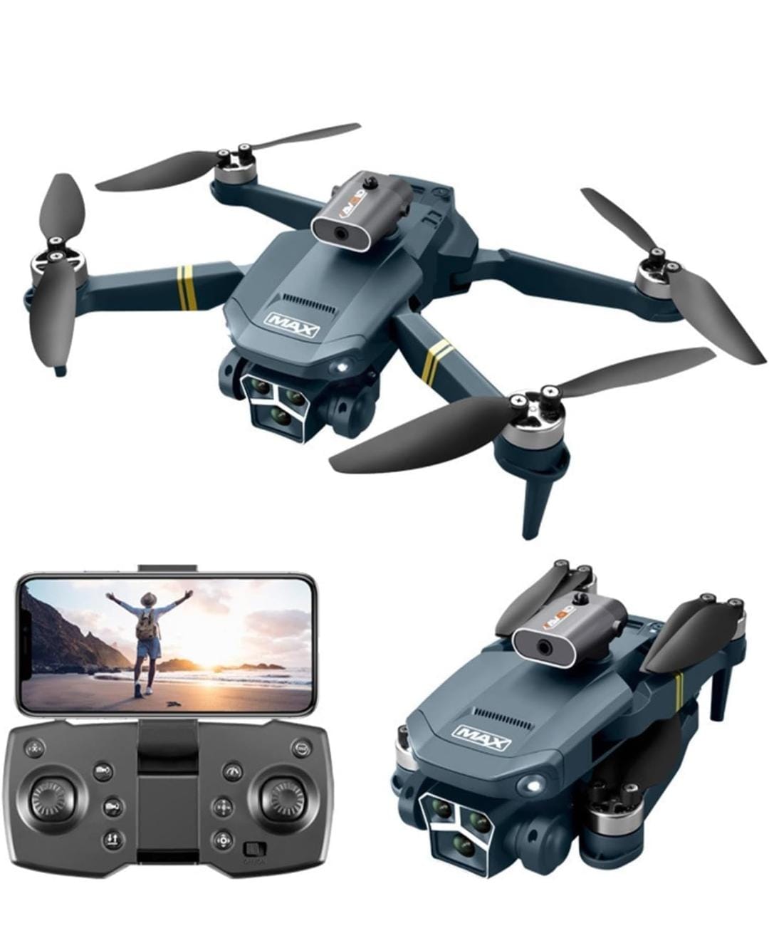 Y3 MAX Drone Or A13  (Brushless Series) With 90 Degree Camera Esc.